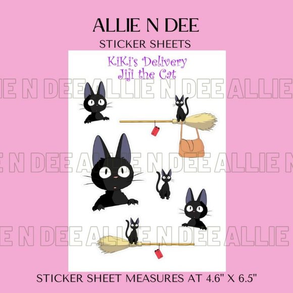 Kiki's Delivery Service - Kiki, Jiji the Cat, Bakery Sticker Sheets - 3 Pack - Picture 4 of 8